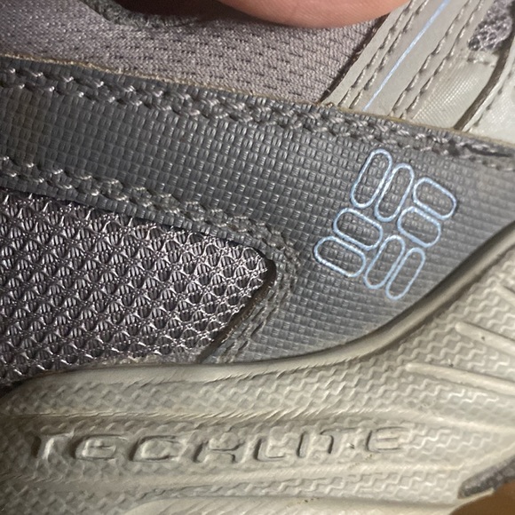 Columbia women’s Whitney Ridge low hiking boots size 8.5 gray blue Techlite - Picture 5 of 11